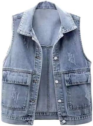 Trendy Women's Denim‍ Vests for Stylish Layering and Comfort