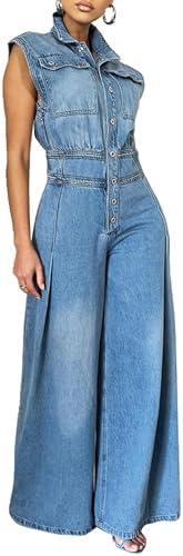 Shop Trendy Women's Jean Overall Shorts for Summer Style!