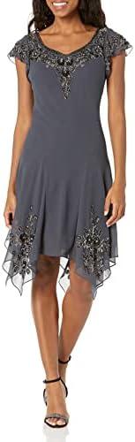 Sparkle⁢ in R&M Richards' Long Sleeveless Fringe Dress!