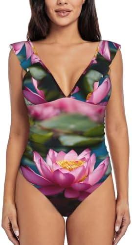 Stylish Tummy Control Women's One-Piece Swimsuits