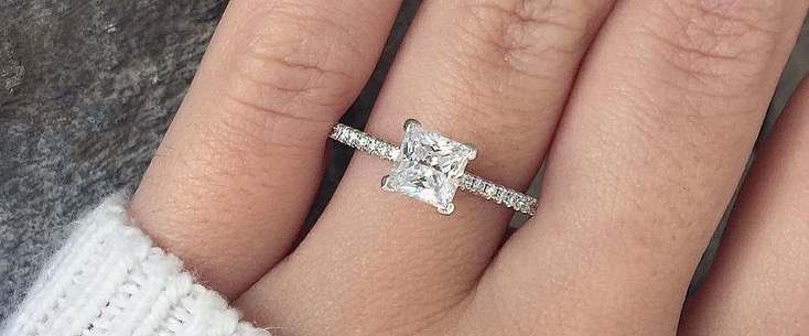 2 Carat Princess Cut Diamond Ring Color - Your Diamond Teach