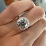 Show me your 2 carat + diamond rings | Round halo engagement rings .