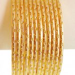 22 Karat Gold Bangles (4PCs) - AjBa61964 - 22k Gold bangles set .
