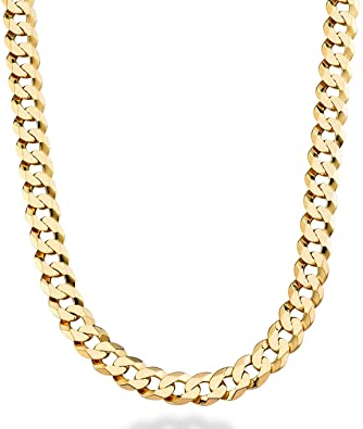 Amazon.com: Gold Chain Necklace 9MM 24K Fashion Jewelry Diamond .