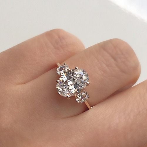 Vale Jewelry custom 3 carat oval diamond engagement ring set in .