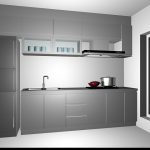 Small kitchen cabinet design 3d model - CadN