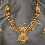 50grams Gold Balls Necklace - Jewellery Desig