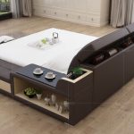 China King Size Loft Wood Double Bed Designs Adjustable Bed .