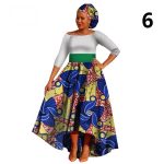 African Dresses for Women Dashiki Lace+Cotton Print fabric African .