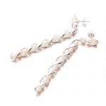 Amazon.com: Long pearl earrings by Majade. Freshwater pearl .