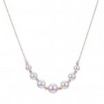 14K Yellow Gold Akoya Pearl Necklace 963500/A | Hollingsworth .