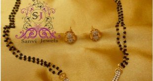 Real Look American Diamond Mangalsutra (With images) | Black .