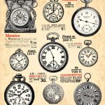 Old Clock design elements free downlo