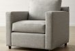 Barrett Grey Track Arm Chair + Reviews | Crate and Barr
