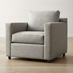 Barrett Grey Track Arm Chair + Reviews | Crate and Barr