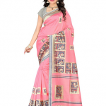 Mysore Art Silk Sarees - Jaanvi Fashion Mysore Art Silk Saree Pink .