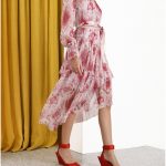 Wavelength Asymmetric Dress Raspberry Ikat Online | Zimmerma