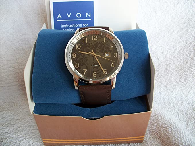 Amazon.com: Avon Men's Leather Strap Watch: Watch