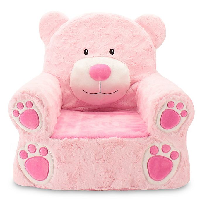 Sweet Seats® Plush Bear Chair in Pink | buybuy BA