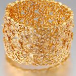 Gold bangle studded with diamonds | Bridal bangles, Gold bangles .