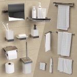 Bathroom accessories Grohe Selection Cube 3D | CGTrad