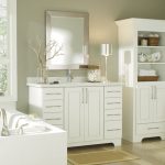 Transitional White Bathroom Cabinets – Diamond Cabine