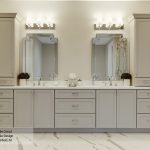 Casual Dove Gray Painted Bathroom Cabinets - Ome