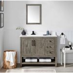 OVE Decors Charles 42-in Weathered Gray Single Sink Bathroom .