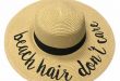ST-2017 Beach Hair Don't Care Beach Hats – girliegirlorigina