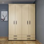 China Best Quality Wooden Bedroom Wardrobe Cabinets with Drawers .