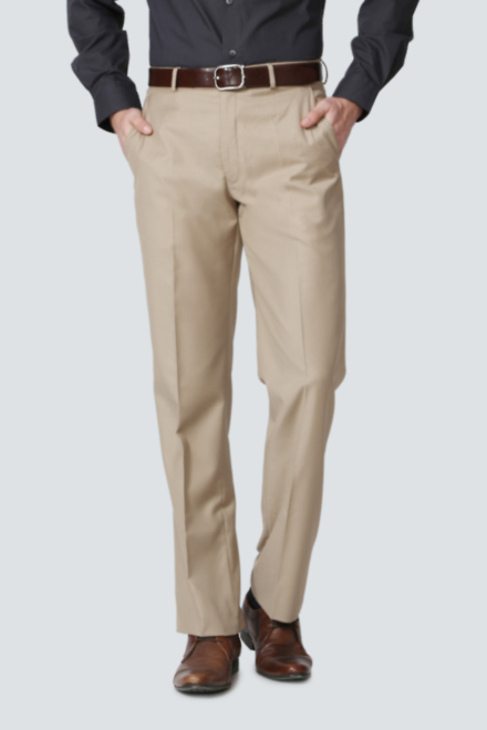 Louis Philippe Trousers & Chinos, Louis Philippe Beige Trousers .