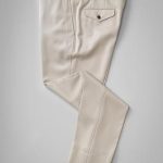 Light beige pair of regular fit cavalry twill wool trousers – Rota S