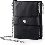 Boshiho Real Leather RFID Blocking Bifold Wallets for Men Double .