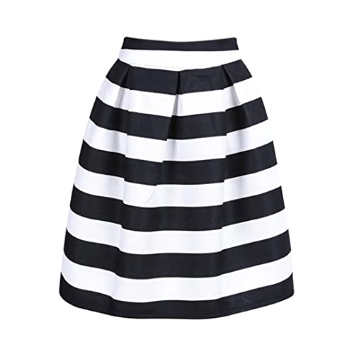 Black and White Skirt: Amazon.c