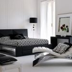 15 modern bedroom designs in black and white color palette .