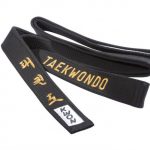 Martial Arts Supplies – KWON Equipment Pre-Embroidered Black Belts .