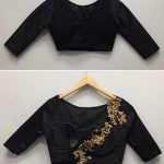 Black blouse designs backside | HappyShap
