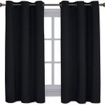 Amazon.com: NICETOWN Pitch Black Solid Thermal Insulated Grommet .