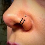 Amazon.com: Black Double Nose Rings Set of Tiny Fake Nose Rings No .