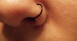 Fake Silver Nose Ring Black Silver Red or Blue w/ Free by Junylie .
