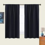 Amazon.com: NICETOWN Black Blackout Curtain Blinds - Solid Thermal .