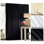 72" Tall by 144" Wide Quick Ship Commercial Blackout Curtain .