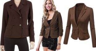 Brown blazers for women – ChoozO