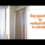 How to hide or replace vertical blinds with curtains in a rental .
