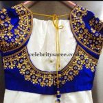 Blouse Designs with Sequins (With images) | Embroidered blouse .