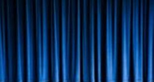 Blue Stage Curtains | Stage curtains, Curtains, Blue curtai