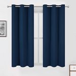 Amazon.com: LEMOMO Navy Blue Blackout Curtains 42 x 63 Inch Length .