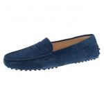 Tod's Blue Suede Penny Loafers Size 40 Tod's | T