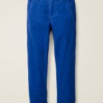 Relaxed Cord Chino Trousers - Bright Blue | Boden