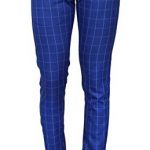 One Click Men's Slim Fit Blue Check Formal Trousers: Amazon.in .